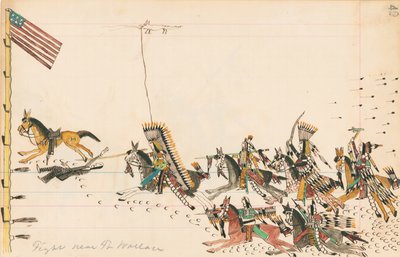Kampf bei Ft. Wallace, 1874-75 von Howling Wolf